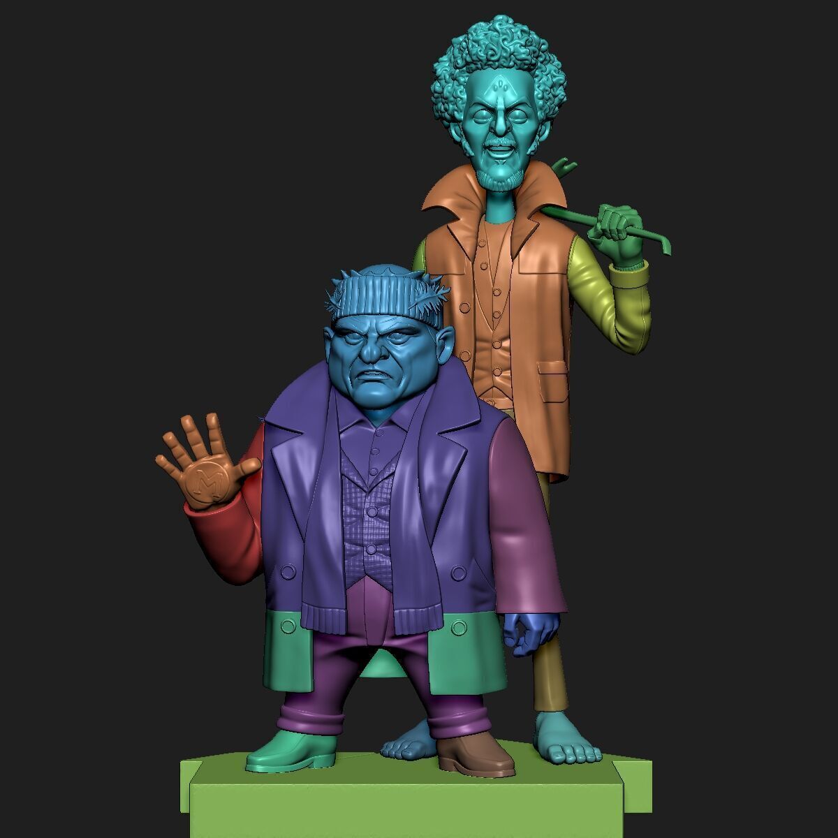 Stylized Harry and Marv - Wet Bandits Home Alone 3D Print Model 3D print model_17