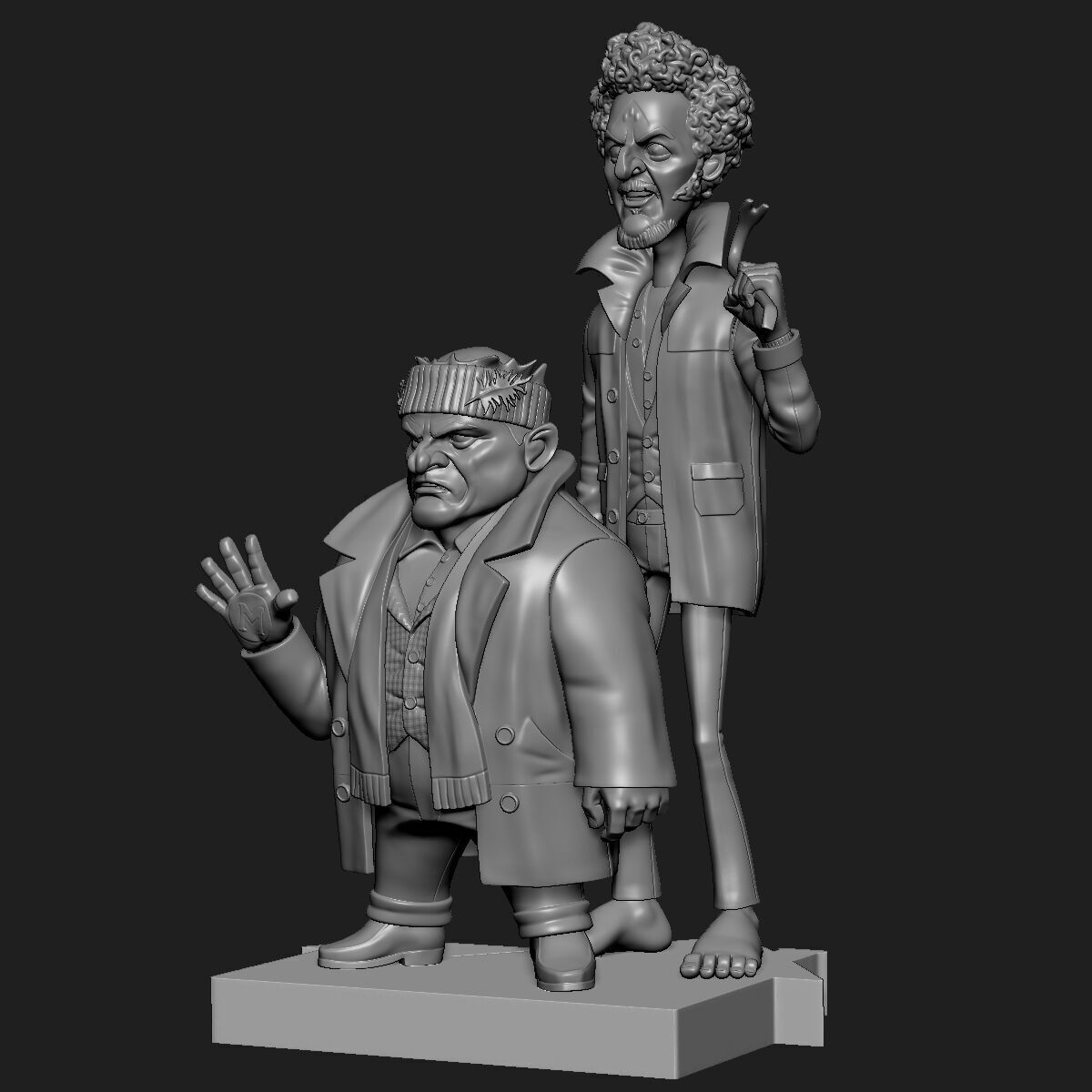 Stylized Harry and Marv - Wet Bandits Home Alone 3D Print Model 3D print model_5