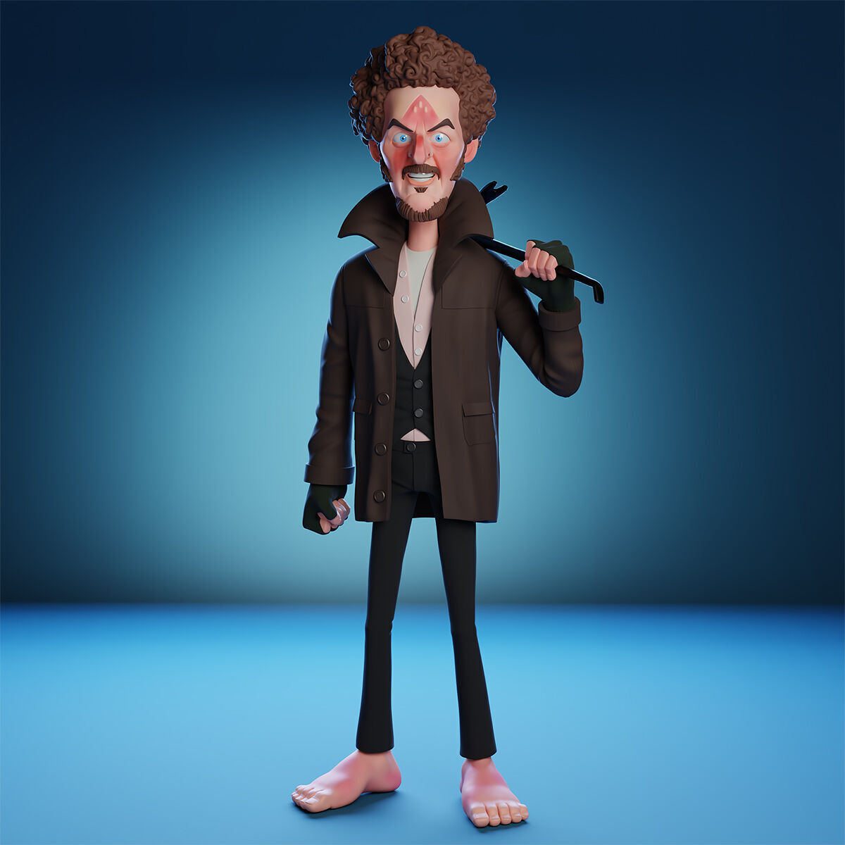 Stylized Harry and Marv - Wet Bandits Home Alone 3D Print Model 3D print model_11