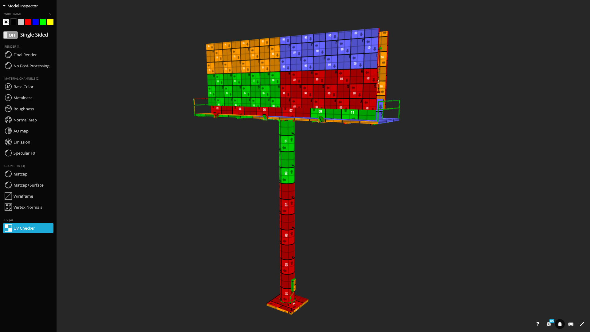 Billboard Fast Food 3D Model Low-poly 3D model_12