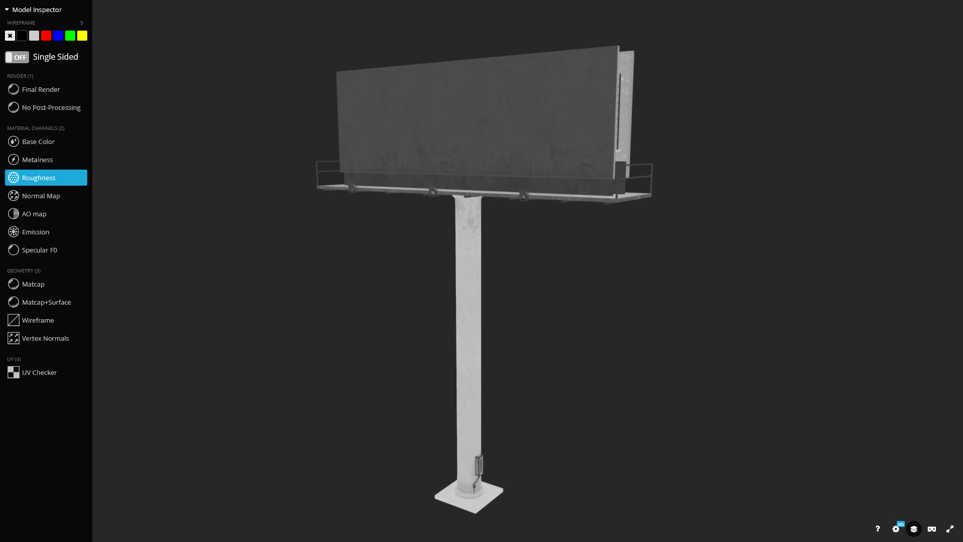 Billboard Fast Food 3D Model Low-poly 3D model_6
