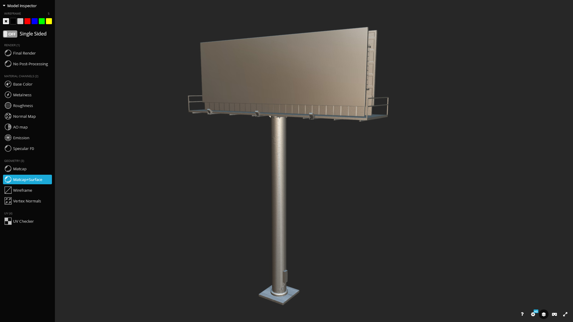Billboard Fast Food 3D Model Low-poly 3D model_10