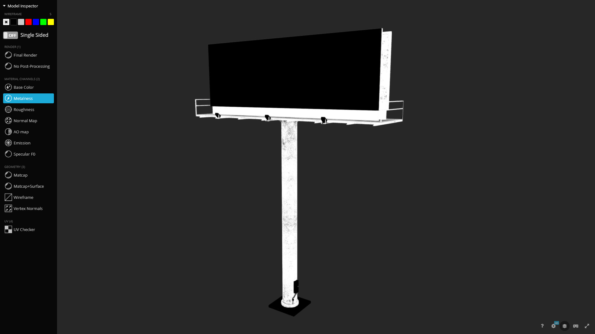 Billboard Fast Food 3D Model Low-poly 3D model_5