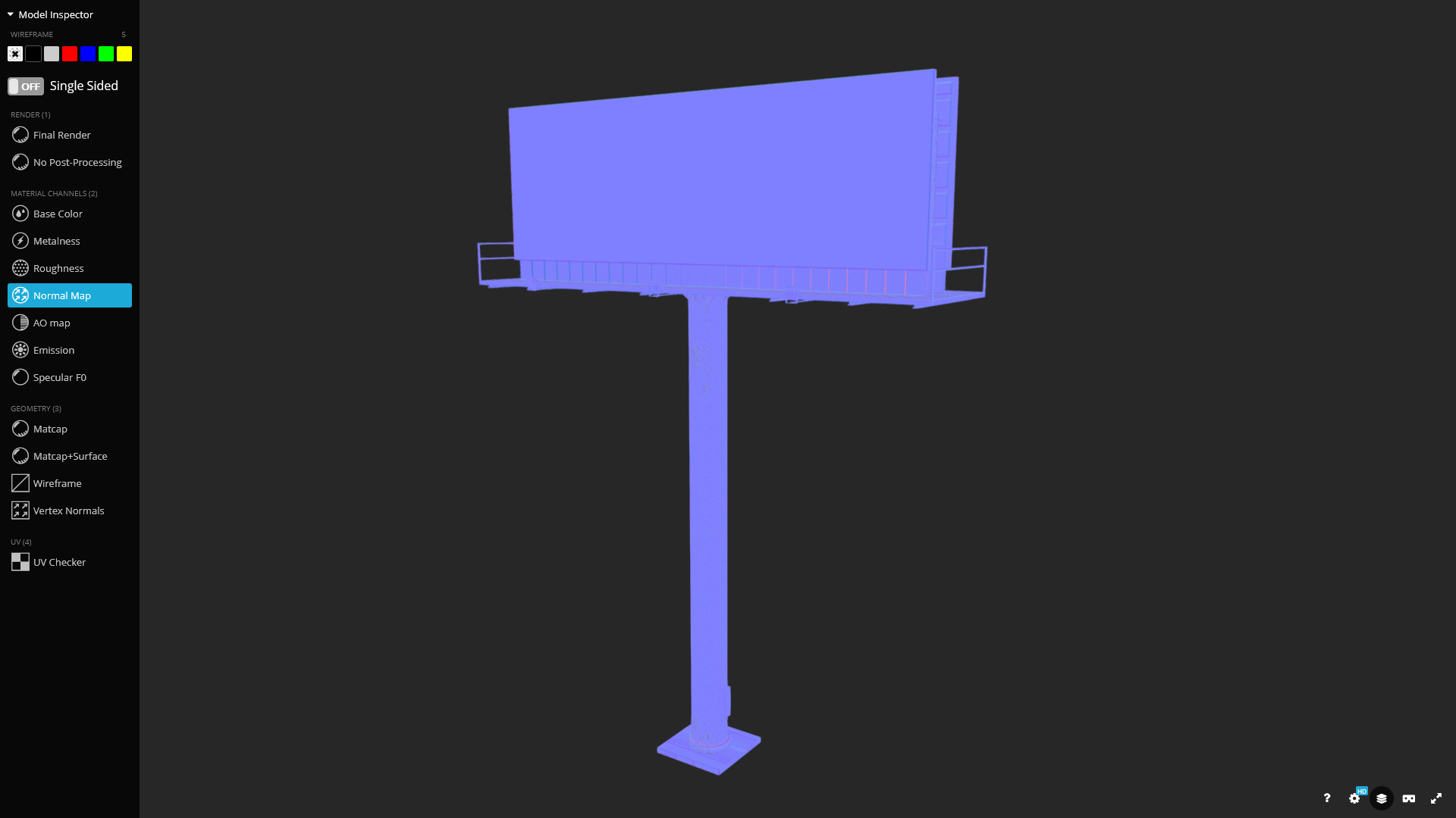 Billboard Fast Food 3D Model Low-poly 3D model_7