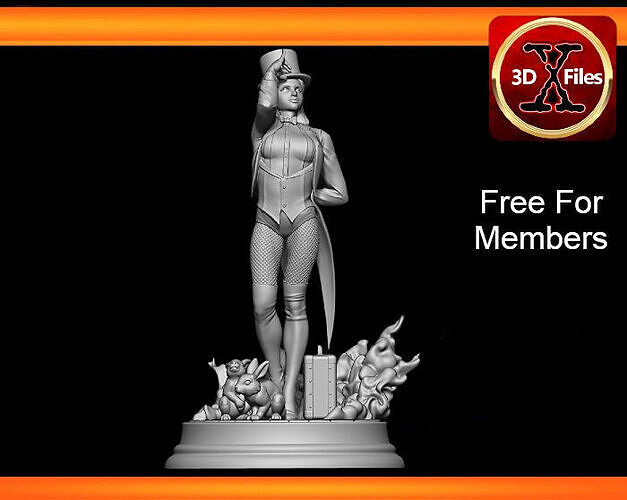 Zatanna Statue - DC justice League Statue - 3D Print File 3D print model