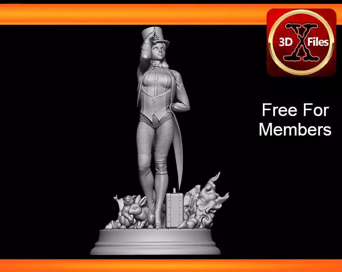 Zatanna Statue - DC justice League Statue - 3D Print File 3D print model