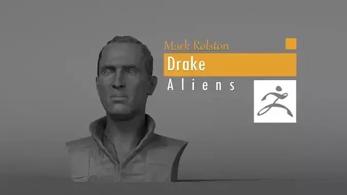 Mark Rolston - Drake - Aliens 3D print model
