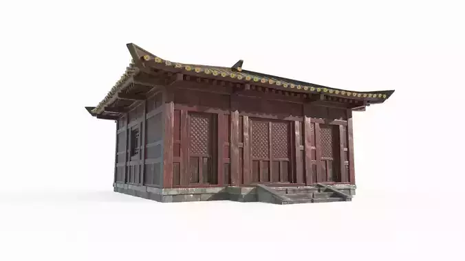 Asian ancient architecture single room