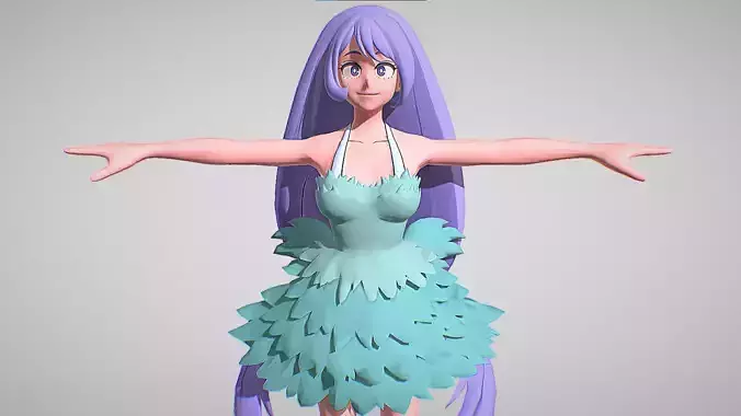 Nejire Hado Miss Con Costume - My Hero Academia  - Ultra Rumble 3D model