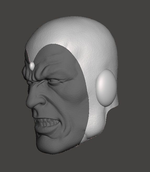 MARVEL VISION AVENGERS EXPRESSION 3-PACK HEADSCULPT 3D print model_3