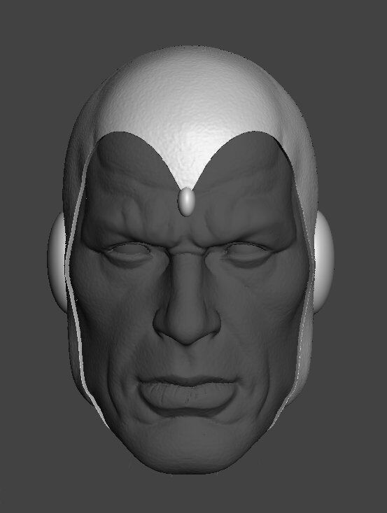 MARVEL VISION AVENGERS EXPRESSION 3-PACK HEADSCULPT 3D print model_4