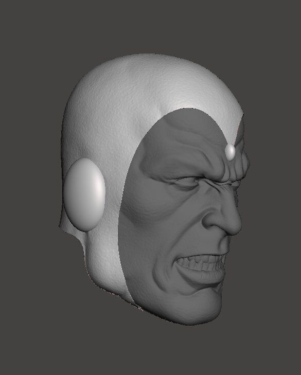 MARVEL VISION AVENGERS EXPRESSION 3-PACK HEADSCULPT 3D print model_2