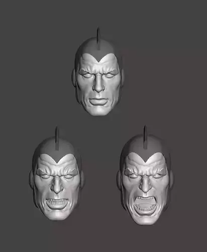 DC JSA STARMAN EXPRESSION 3-PACK HEADSCULPT