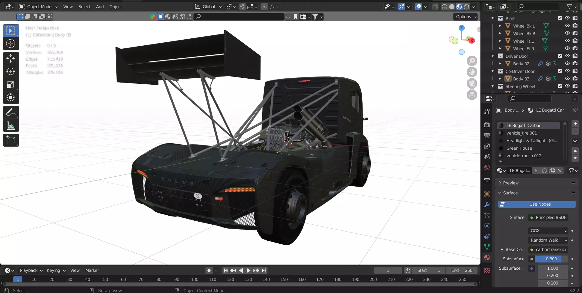 2016 Volvo IRON KNIGHT Carbon Fiber Bodied Race TRUCK 3D model_0