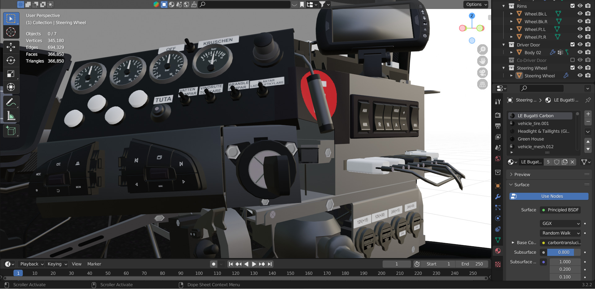 2016 Volvo IRON KNIGHT Carbon Fiber Bodied Race TRUCK 3D model_5