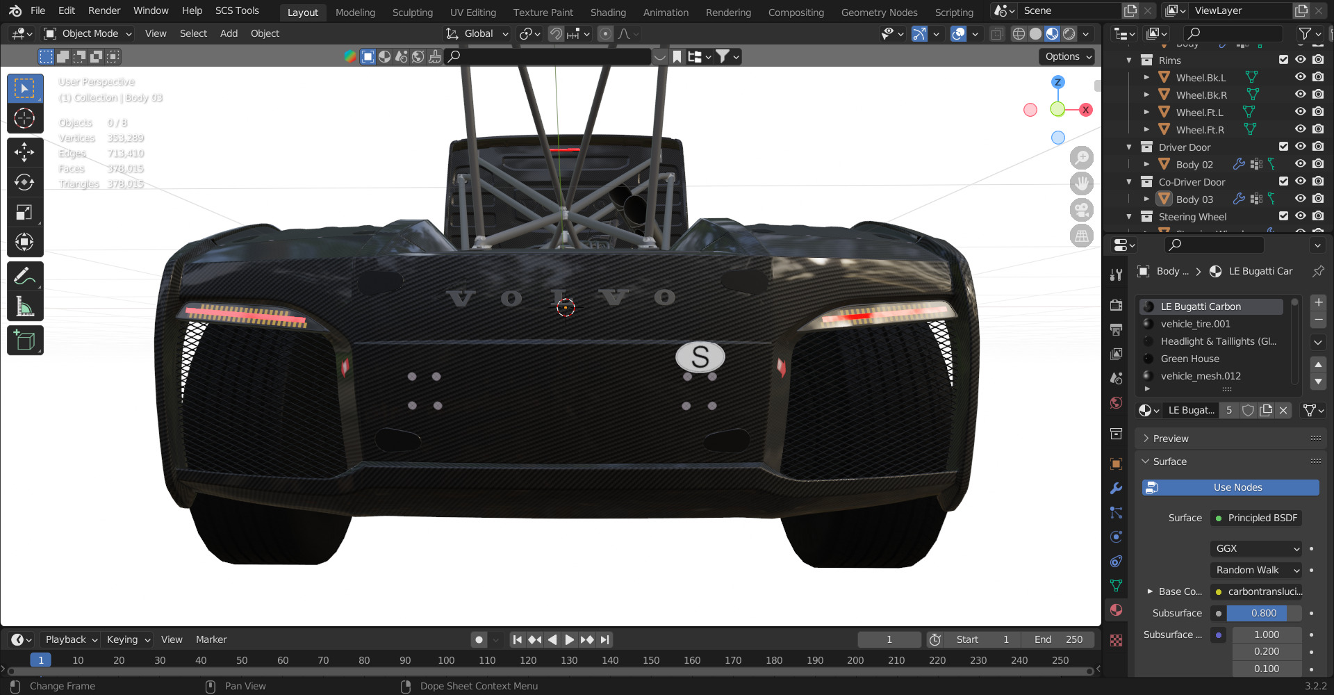 2016 Volvo IRON KNIGHT Carbon Fiber Bodied Race TRUCK 3D model_14
