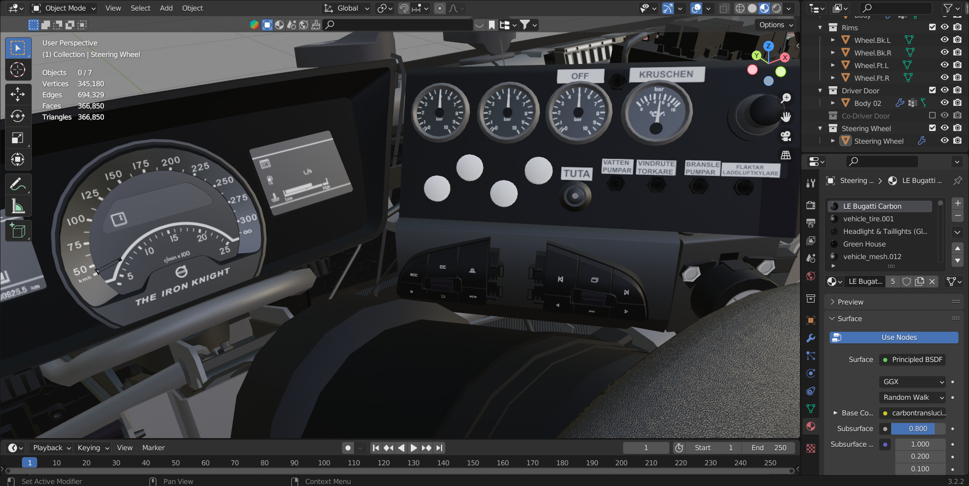 2016 Volvo IRON KNIGHT Carbon Fiber Bodied Race TRUCK 3D model_4