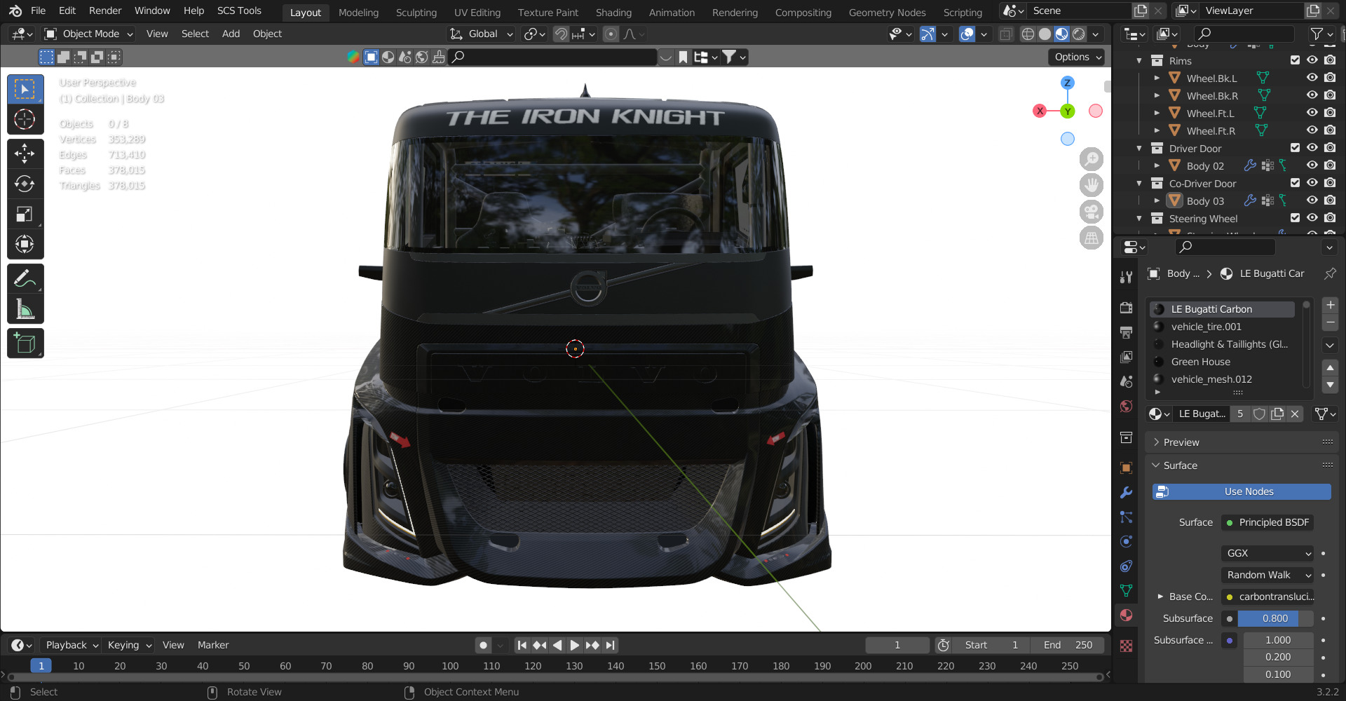 2016 Volvo IRON KNIGHT Carbon Fiber Bodied Race TRUCK 3D model_6