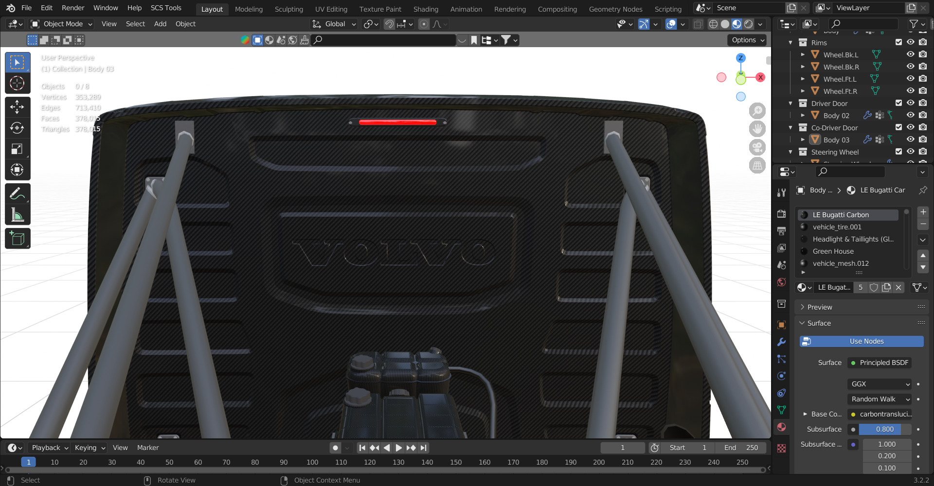 2016 Volvo IRON KNIGHT Carbon Fiber Bodied Race TRUCK 3D model_13