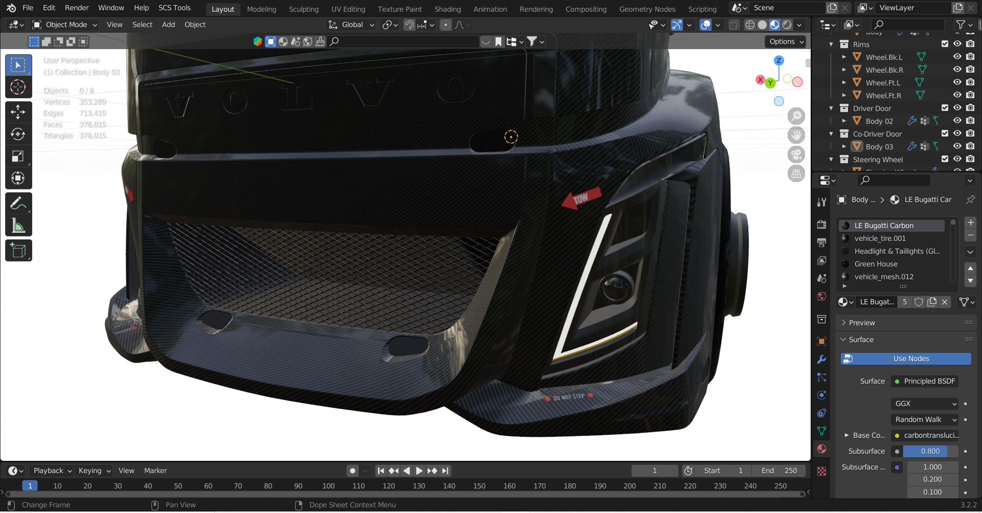 2016 Volvo IRON KNIGHT Carbon Fiber Bodied Race TRUCK 3D model_2