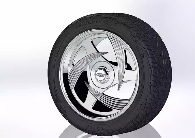 Custom wheels HRBB ULT1 20inch for your scale model
