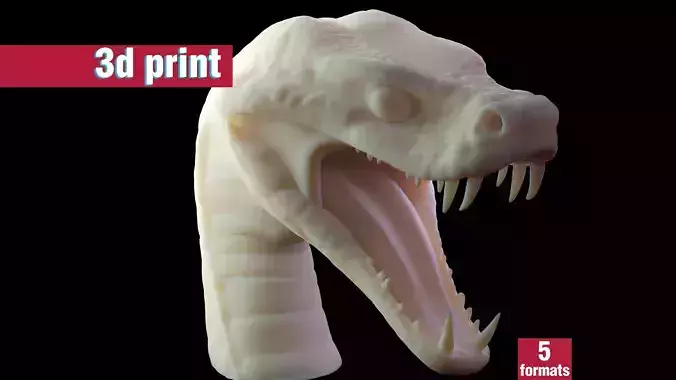 Snake Head  3D print model