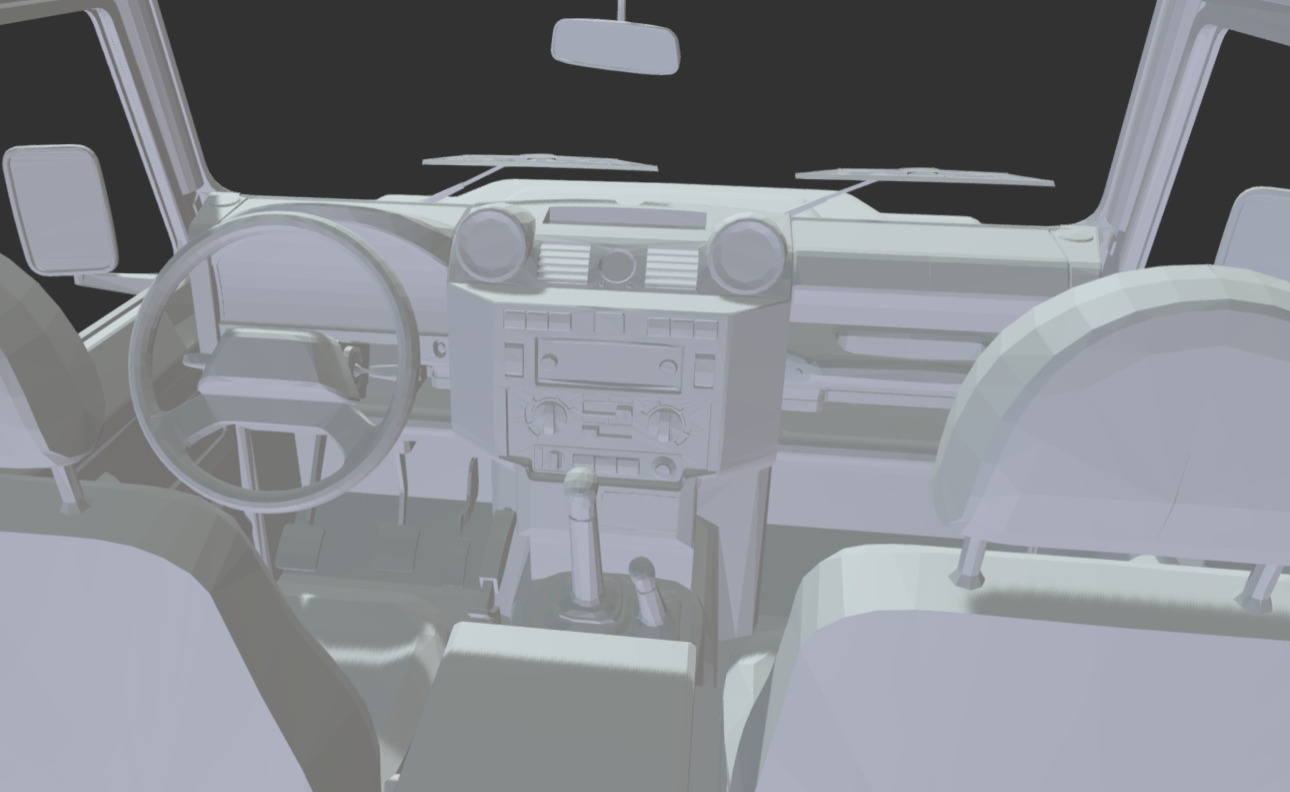 Land Rover Defender 90 Scale 1-35 3D print model_3