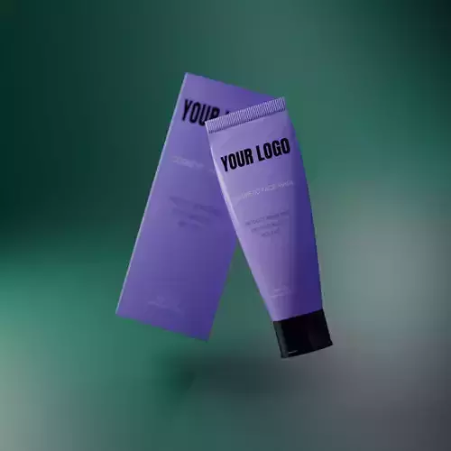 Cosmetic Pack Mockup Models Cream Face Mask Cosmetic Products