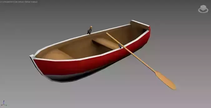 stylized Lowpoly Boat  Low-poly 3D model
