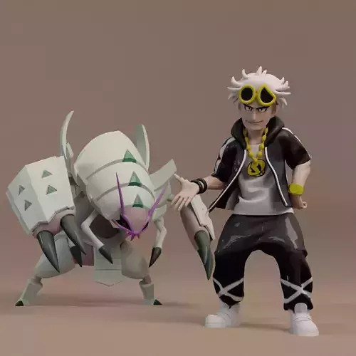 Pokemon 0768 Golisopod Guzma  3d print model 3D print model
