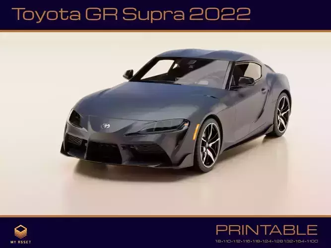 Toyota GR Supra 2022 3D print model