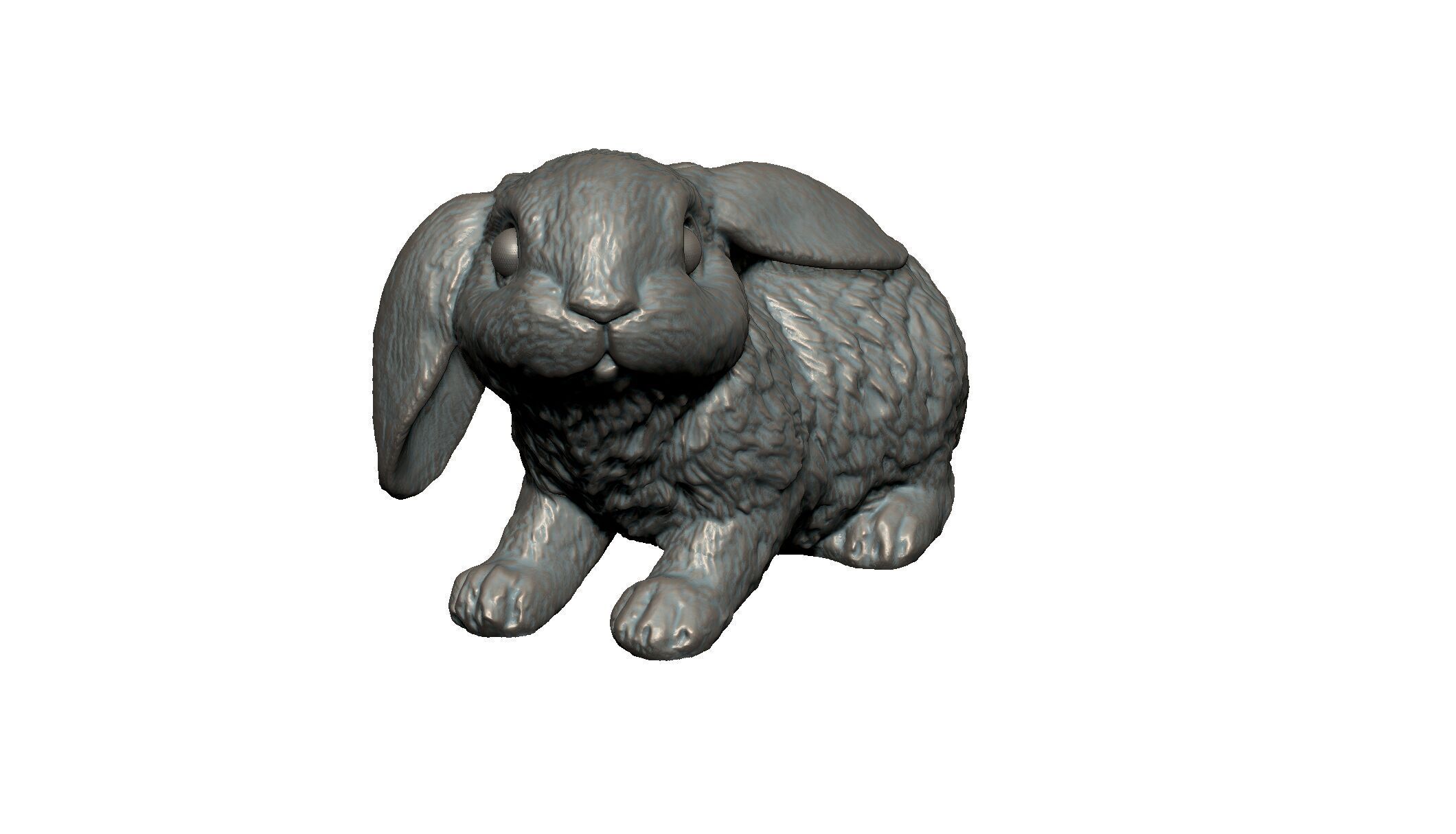 rabbit 3D print model_2