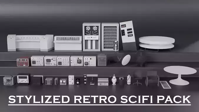 Stylized Retro Scifi Pack 