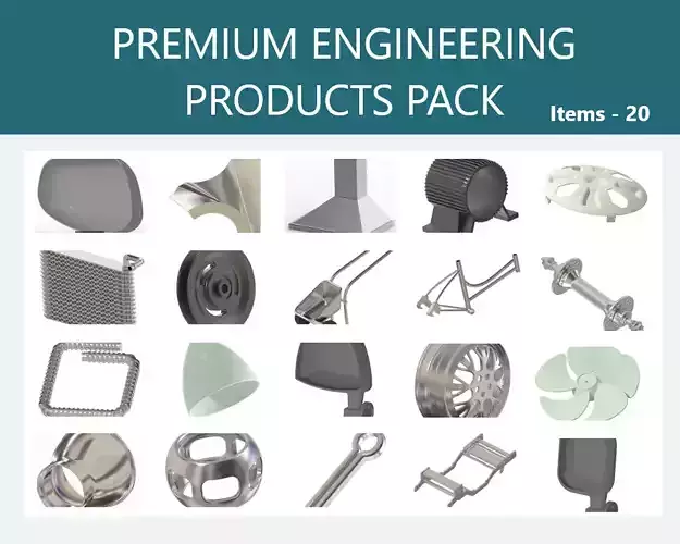PREMIUM ENGINEERING PRODUCTS PACK 3D Model Collection