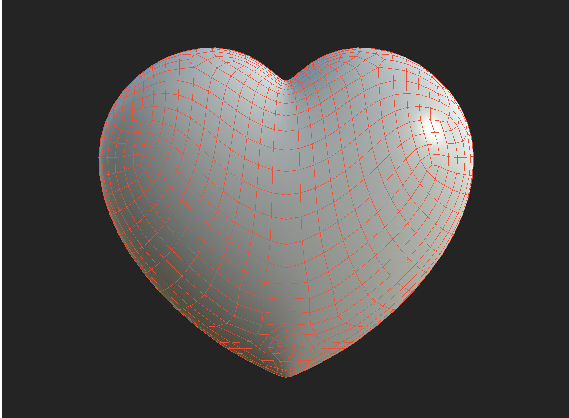 Heart Free low-poly 3D model_2