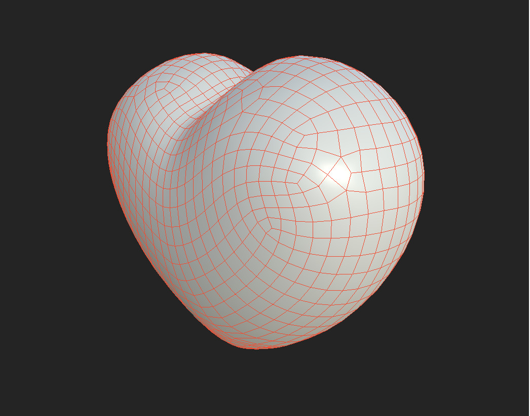 Heart Free low-poly 3D model_3