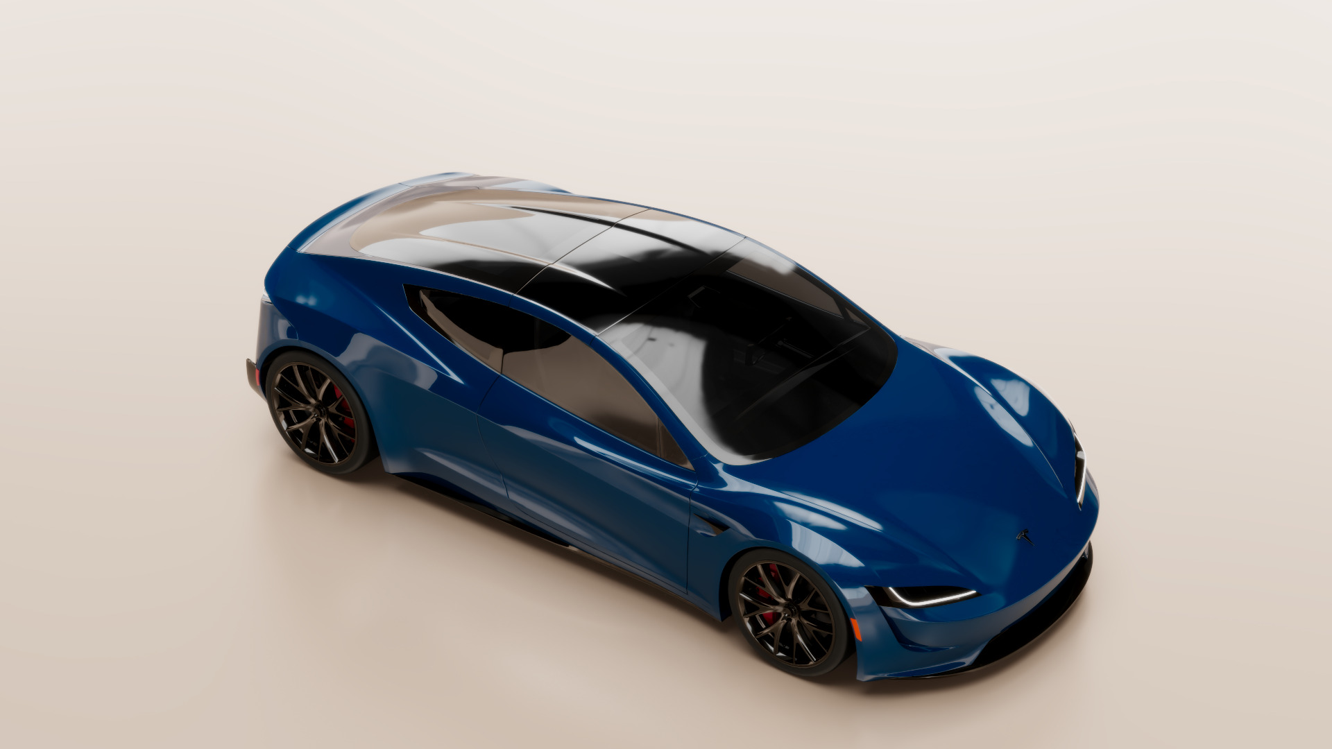 Tesla Roadster 2020 3D print model_9
