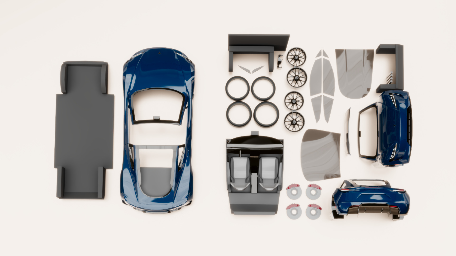 Tesla Roadster 2020 3D print model_11