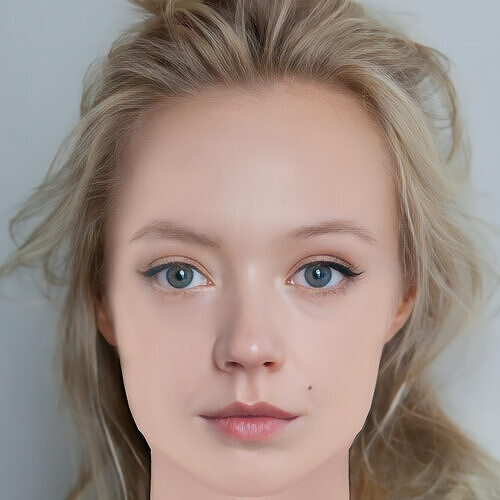 Viktoriya Agalakova Head - No Hair - Low poly head for game Low-poly 3D model