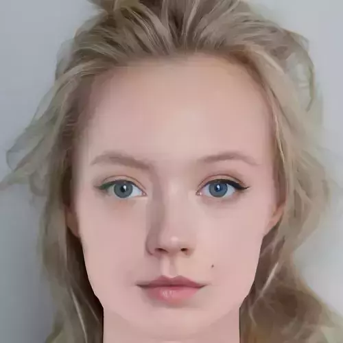 Viktoriya Agalakova Head - No Hair - Low poly head for game