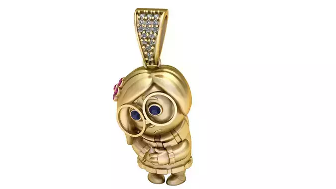 FASHION GIRLS PENDANT 3 DPRINTABLE MODEL 