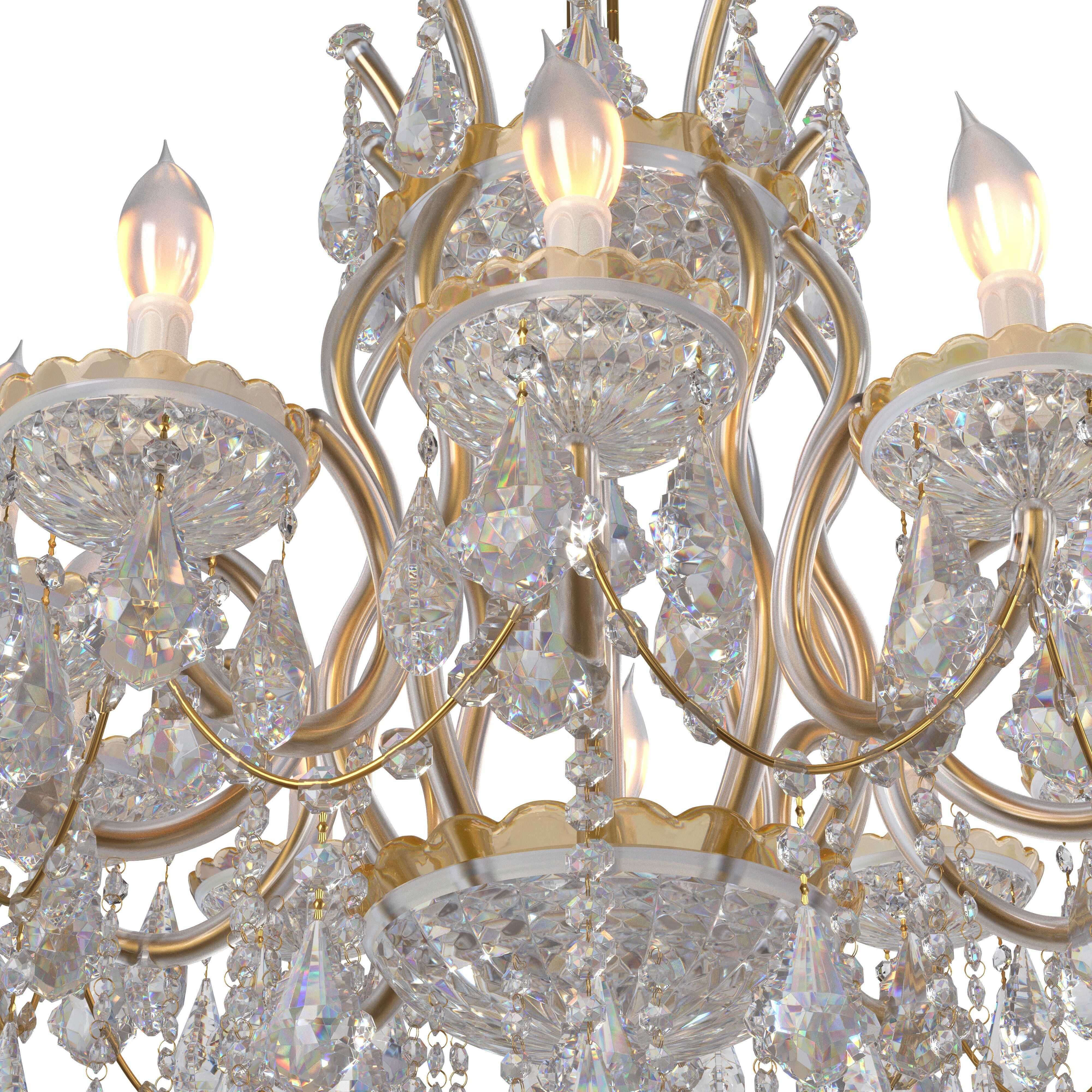  Luxury Maria Theresa Crystal Chandeliers 3D model_10