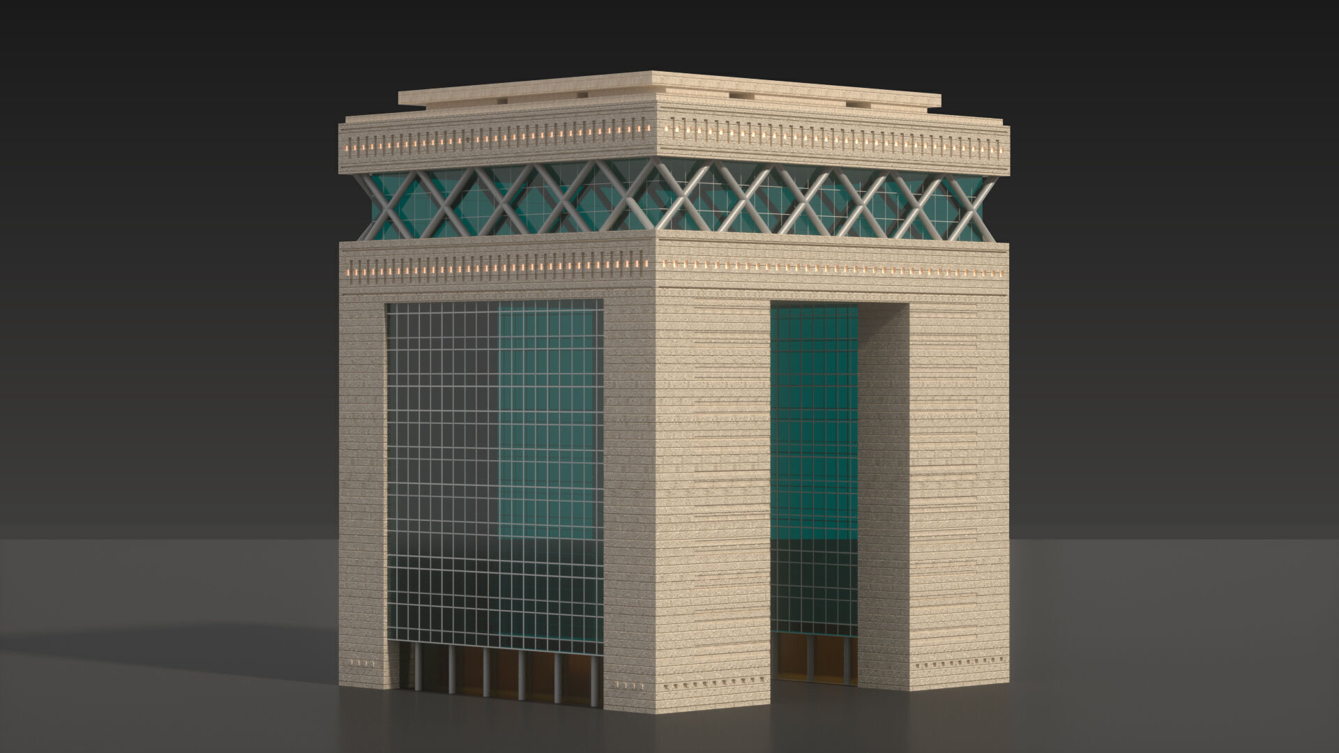 Dubai International Financial Centre 3D model_6