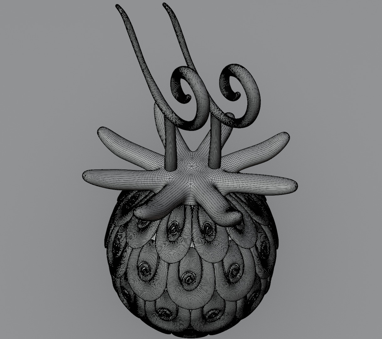 Uo uo no mi devil fruit from one piece 3D model for 3D print 3D print model_21