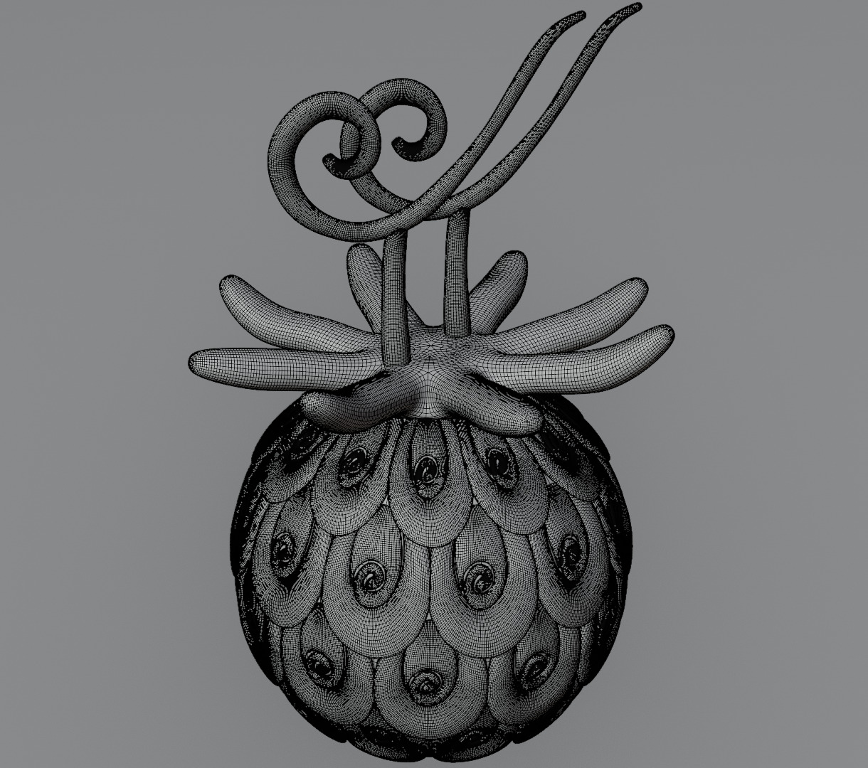 Uo uo no mi devil fruit from one piece 3D model for 3D print 3D print model_14