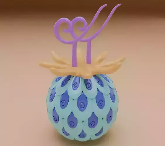 Uo uo no mi devil fruit from one piece 3D model for 3D print