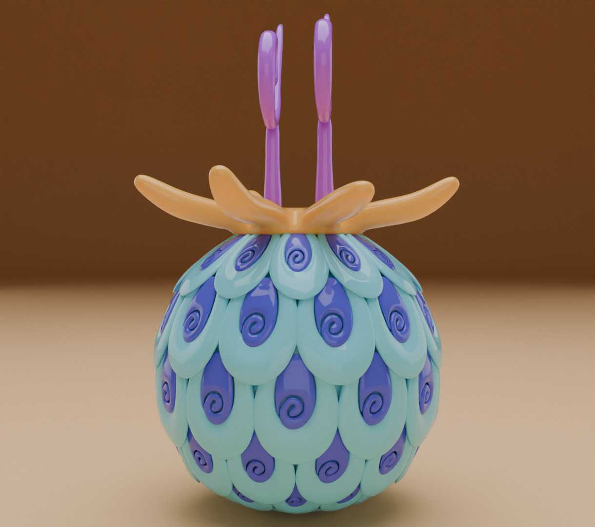 Uo uo no mi devil fruit from one piece 3D model for 3D print 3D print model_3