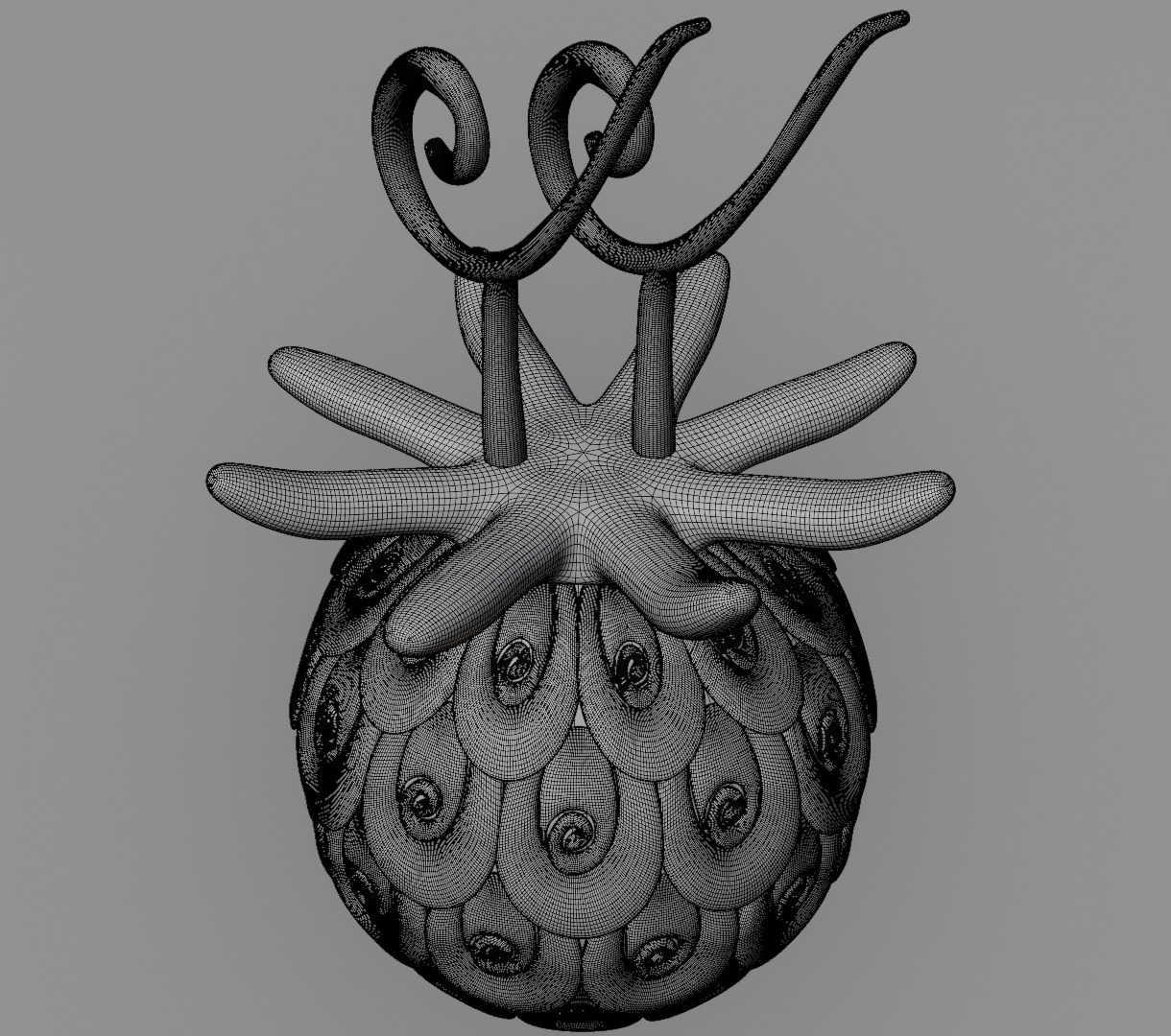 Uo uo no mi devil fruit from one piece 3D model for 3D print 3D print model_19