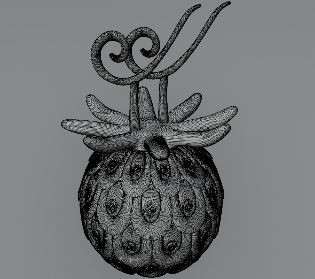 Uo uo no mi devil fruit from one piece 3D model for 3D print 3D print model_13