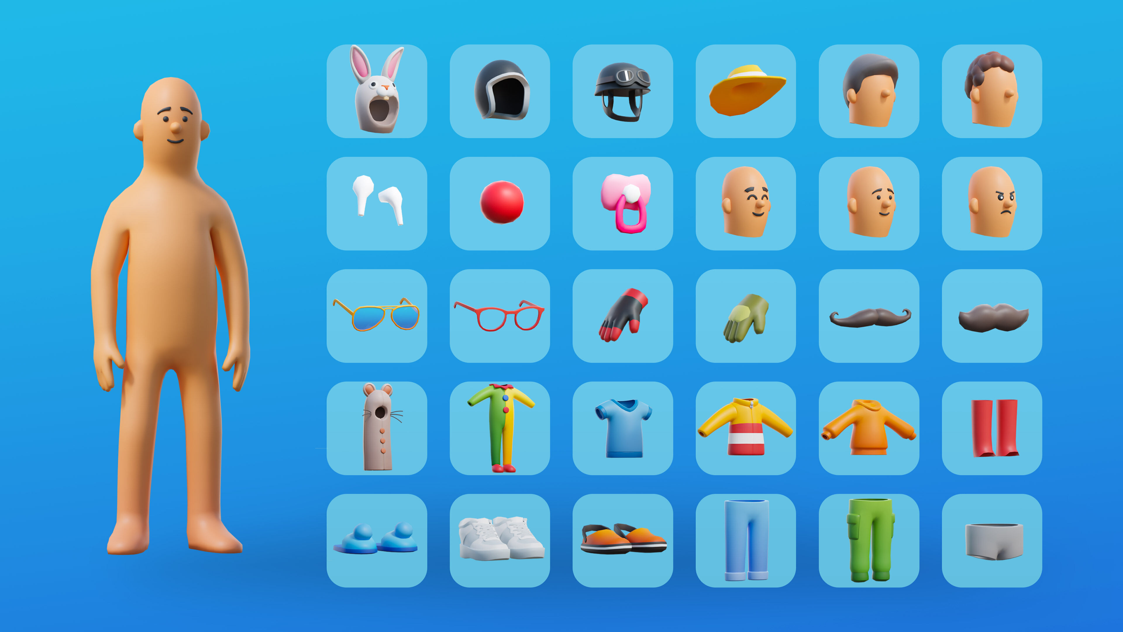 Creative Characters FREE Free low-poly 3D model_4